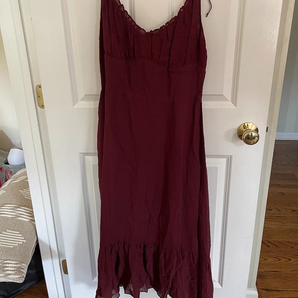 Reformation Juliette Dress in Plum Size 12